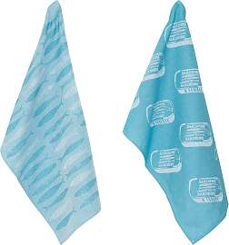 Geschirrtuch PAD "SARDINE", blau (aqua), 