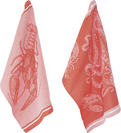 Geschirrtuch PAD "SEA", rot, B:50cm