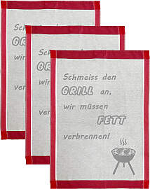 Geschirrtuch ROSS "Schmeiss den Grill an, wir 