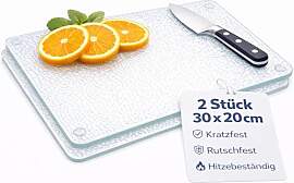 getgastro 2-er Set Schneidebrett Glas 30x20,