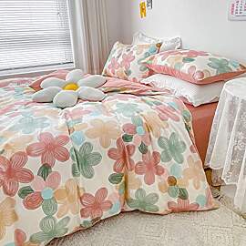 GETIYA Elegant Bunt Blumen Bettwäsche 100x135
