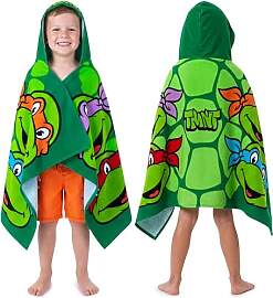 Get Trend Mutant Ninja Turtles Badeponcho Kinder