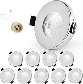 GeyouLux 10er set Einbaustrahler Rahmen IP65 inkl