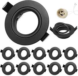 GeyouLux 10er set LED Einbaustrahler 230V Rahmen