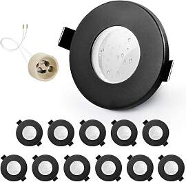 GeyouLux 12er set Einbaustrahler Rahmen IP65 inkl