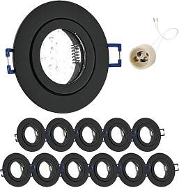 GeyouLux 12x LED Einbaustrahler 230V IP44 Rahmen