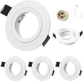 GeyouLux 4er set Einbaustrahler LED 230V Rahmen