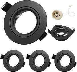 GeyouLux 4er set Einbaustrahler LED 230V Rahmen