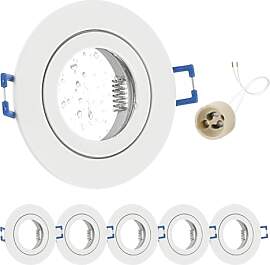 GeyouLux 6x LED Einbaustrahler 230V IP44 Rahmen
