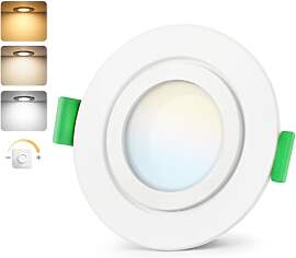 GeyouLux LED Einbaustrahler 230V Dimmbar 65mm, 5W