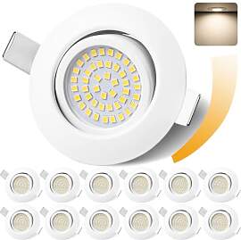 GeyouLux LED Einbaustrahler 230V Dimmbar 68mm 6W