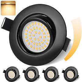GeyouLux LED Einbaustrahler 230V Dimmbar 68mm 6W
