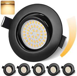 GeyouLux LED Einbaustrahler 230V Dimmbar 68mm 6W