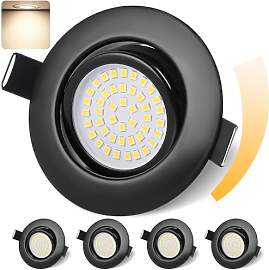 GeyouLux LED Einbaustrahler 230V Dimmbar 68mm 6W