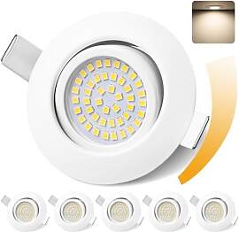 GeyouLux LED Einbaustrahler 230V Dimmbar 68mm 6W