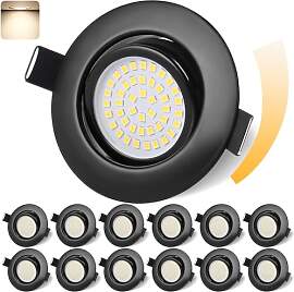 GeyouLux LED Einbaustrahler 230V Dimmbar 68mm 6W