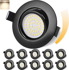 GeyouLux LED Einbaustrahler 230V Dimmbar 68mm 6W