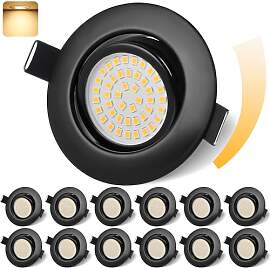 GeyouLux LED Einbaustrahler 230V Dimmbar 68mm 6W