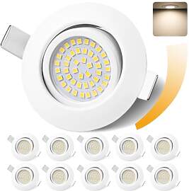 GeyouLux LED Einbaustrahler 230V Dimmbar 68mm 6W