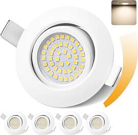 GeyouLux LED Einbaustrahler 230V Dimmbar 68mm 6W