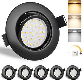 GeyouLux LED Einbaustrahler 230V IP44, 6W