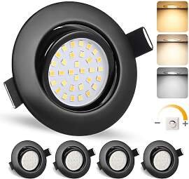 GeyouLux LED Einbaustrahler 230V IP44, 6W