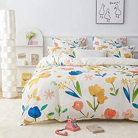 Gezu Bettwäsche 200x200cm Beige 2teilig
