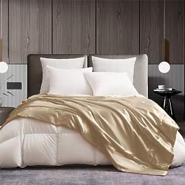 Gezu Kuscheldecke Satin Decke 220x240 Seidendecken 