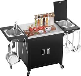 GFTIME Grillwagen, outdoorküche, rollbare