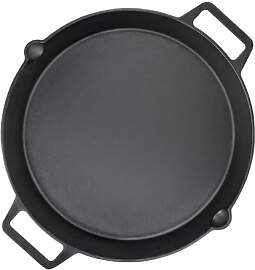 GFTIME Universal Gusseisen Grillpfanne Ø 40cm,