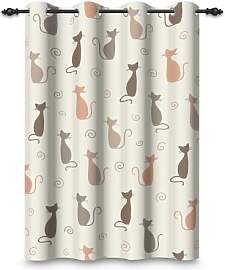 ggaimwf 132x214cm Verdunkelungsvorhang mit