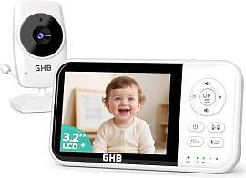 GHB Babyphone mit Kamera Baby Monitor 3,2 Zoll LCD 