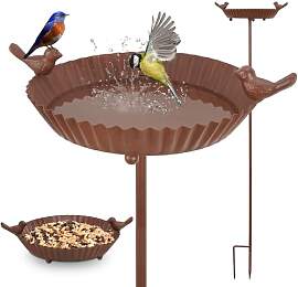 GHIAKQYT Vogeltränke Vogelbad Vogelbecken 122cm x 