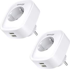 GHome Smart mit USB 16A, WLAN Steckdose mit