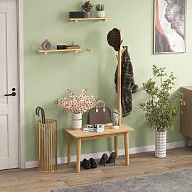 GIANTEX 3-in-1 Kleiderständer mit Bank,