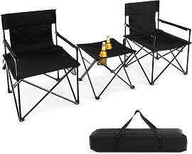 GIANTEX Campingstuhl Klappstuhl mit Tisch Set,