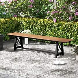 GIANTEX Gartenbank wetterfest, Sitzbank 3 Sitzer,