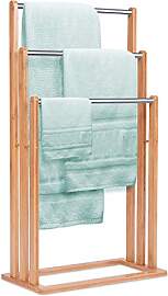 GIANTEX Handtuchständer freistehend Bambus,