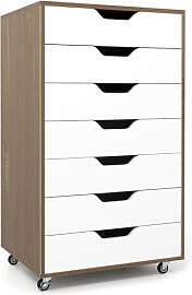 GIANTEX Rollcontainer mit 4 Schubladen & 2