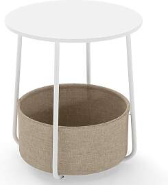 GIANTEX Runder Beistelltisch, Kleiner Couchtisch