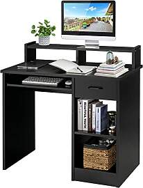 GIANTEX Schreibtisch Computertisch PC Tisch,