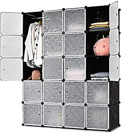GIANTEX Steckregal Regalsystem mit 20 Würfeln,