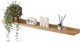 Gieanoo Bilderleiste Holz,60cm Eiche Regal Massiv