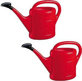 Gießkanne 5 L (2X) ROT Blumenkanne