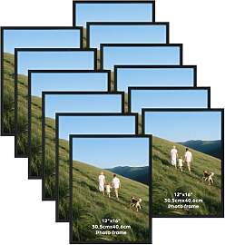 Giftgarden 12er Set Schwarz Bilderrahmen 30x40 cm