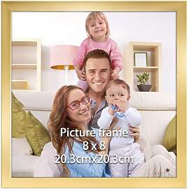 Giftgarden Gold Bilderrahmen 20x20 cm - Eleganter