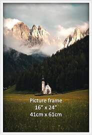 Giftgarden Weiß Bilderrahmen 40x60 cm - Aluminium 