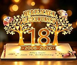 Giftota - 2026 Originelle Geldgeschenk zum 18.