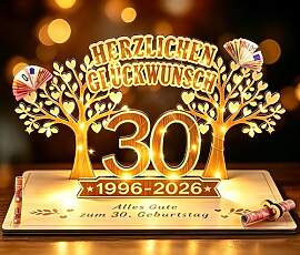 Giftota - 2026 Originelle Geldgeschenk zum 30.