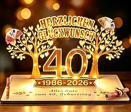 Giftota - 2026 Originelle Geldgeschenk zum 40.